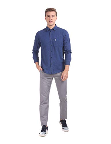 Image of U.S. POLO ASSN. Men's Cotton Regular Fit Casual Shirt