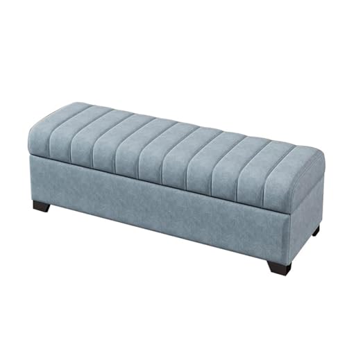 Banc de rangement en velours ottoman pour salon et bout de lit chic