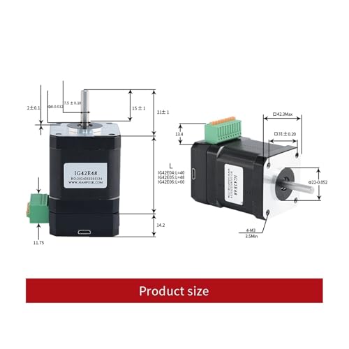 Moteur pas à pas boucle fermée IG42E48 NEMA17 anti-décrochage pour machine - 2