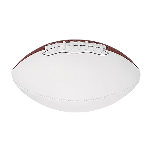 Baden Mini Autograph Football 6.5-Inch Collectible Ball with 2 Brown & 2 White Panels Ideal for Team Signatures Coaches Events & Sports Gifts