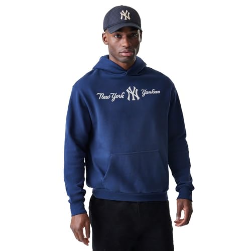 Sweatshirt à capuche oversize New York Yankees MLB Script NSN - vue 4
