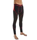 Saxx Men's Kinetic Tight Boxers Underwear Medium Black/Red