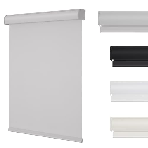Changshade Cordless Blackout Roller Shades with Valance, Room Darkening Roll-up Shade Easy Install,