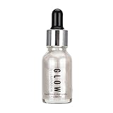 ✿CÓMO UTILIZAR: Use solo gotas de resaltado o agregue gotas a sus productos favoritos para el cuidado de la piel, base líquida y productos de maquillaje para personalizar su tez brillante y obtener un efecto de brillo completo.