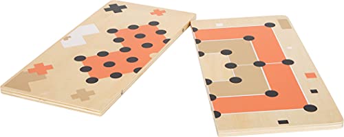 small foot Mühle und Solitär "Gold Edition" aus Holz, zwei Brettspiele im modernen Look, ab 6 Jahren, 12220 – Bild 7