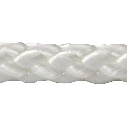 Image of KingCord | 200 ft x 3 /16 in Diamond Braid Nylon Starter Cord, 90 lb, White