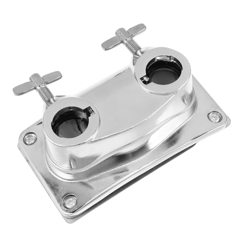 Base para pata de bombo con soporte para tubo en L de 22mm miniatura 1