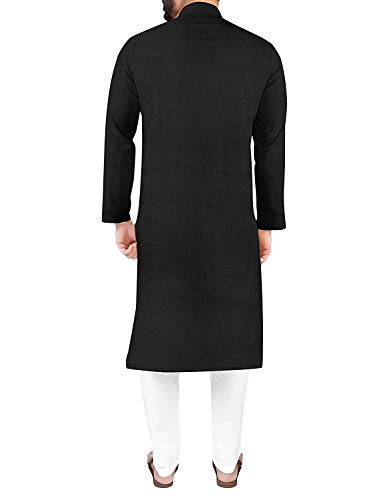 Image of Gauri Laxmi Enterprise Men Cotton Blend Straight Kurta