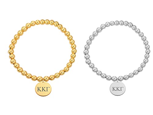 Kappa Kappa Gamma Bracelet Sorority Stretched Beaded Bracelet