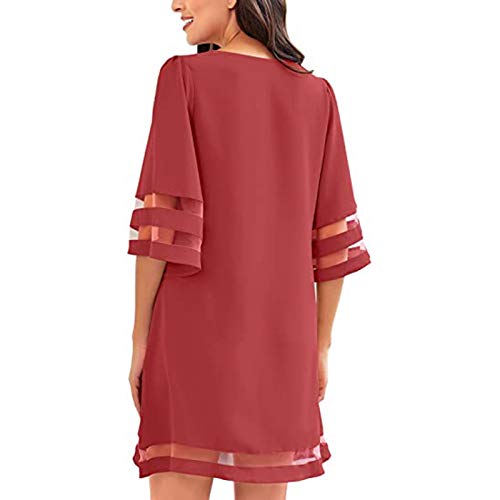 Gufesf Summer Dresses For Women 2023, Women's Casual Short Dresses Sun Dress 3/4 Sleeve Swing Dresses Cute Mini Dresses #TOP1