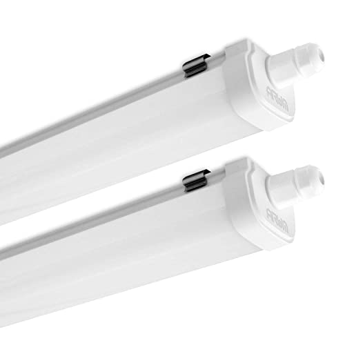 2 Reglettes LED Panama 40W 120 cm 4000K IP65 Eclairage Garage, Parking, Intérieur/Extérieur, Bureau, Atelier
