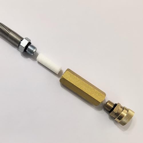 Aopkeo 20 inches High Pressure Filter Water Oil Separator 8mm Female Quick Disconnect Connector M10*1 for Hand Pump Paintball Airsoft PCP