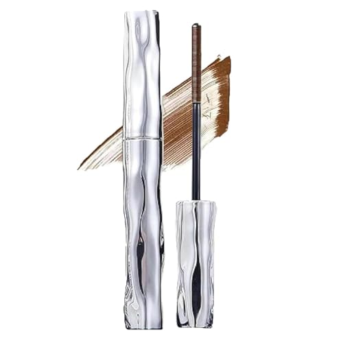 Felvaris Waterproof Fiber Mascara Felvaris Mascara Metal Brush Mascara Washable Waterproof Lengthening and Long-lasting Natural and Smudge-proof(Brown)