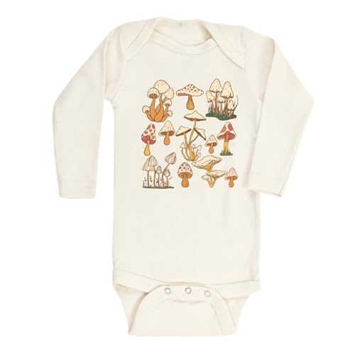 Image of Mushrooms Fungus Cute Baby Bodysuit, Kids & Toddler T-Shirt - Funny Outfit for Girls Boys Baby Shower Foodie Tee