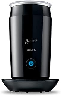 Philips Senseo Spieniacz do mleka gorącego i zimnego, Na 2 cappucino, Nieprzywierająca powłoka, Czarny (CA6500/60)