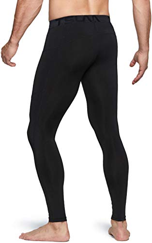 TSLA Men's Compression Leggings Running Tights Trousers, Cool Dry Gym Workout Jogging Sports Base Layers Bottoms Pants - Image 4