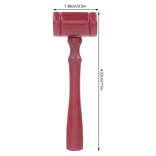 LUOZZY 10 peças de martelos de madeira de martelo de juiz martelo de martelo de brinquedo sólido par