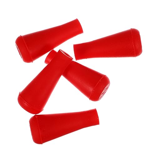 BESPORTBLE 6mm Rubber Arrowhead Tips for Archery Practice 5pcs Safe Broadheads for Target Material for Beginners and Competitions