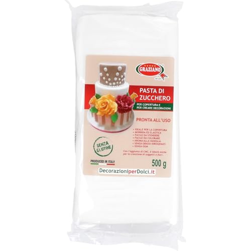 Graziano, Pasta di Zucchero Bianca, Pasta Morbida ed Elastica Perfetta