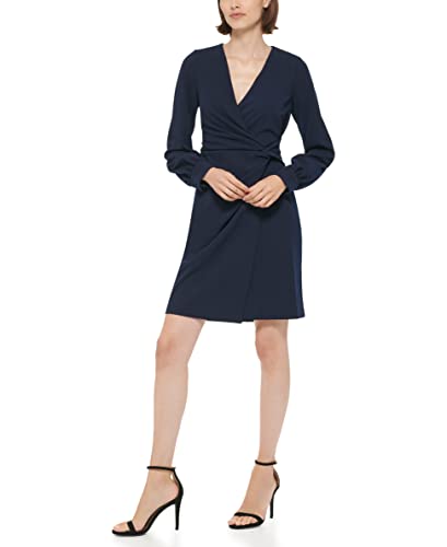 DKNY Women's Side Knot V-Neck Sheath