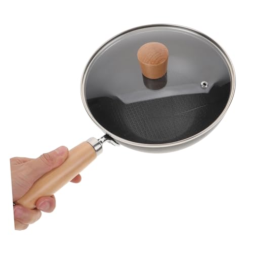 Wok pequeño japonés con tapa para estufa de inducción y gas miniatura 3
