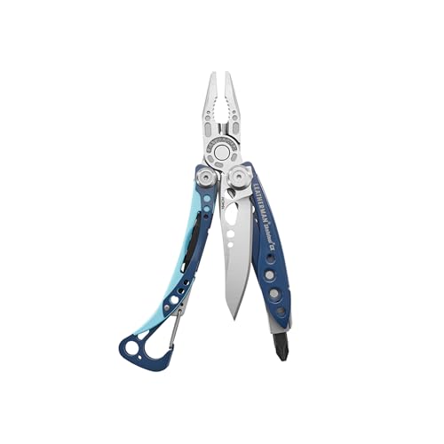 LEATHERMAN, Skeletool CX, 7-in-1 Lightweight, Minimalist Multi-Tool for Everyday Carry (EDC), Home, Garden & Outdoors, Nightshade Blue