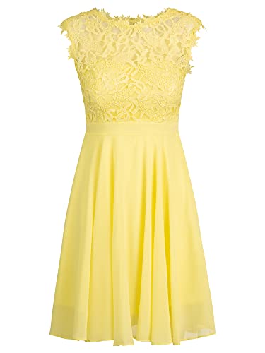 ApartFashion Vestido de Fiesta Informal, Amarillo, M para Mujer