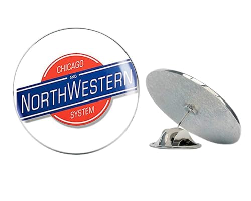 Chicago and Northwestern System Railroad (rr Railway Rail Logo) Metal 0.75
