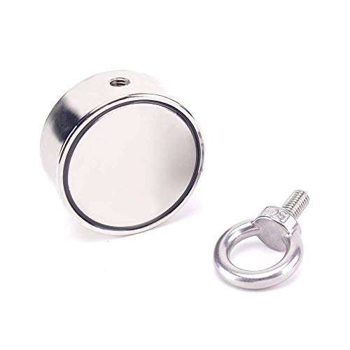 image for HGMAG 625lbs Double Sided Neodymium Fishing Magnet, Rare Earth Magnets