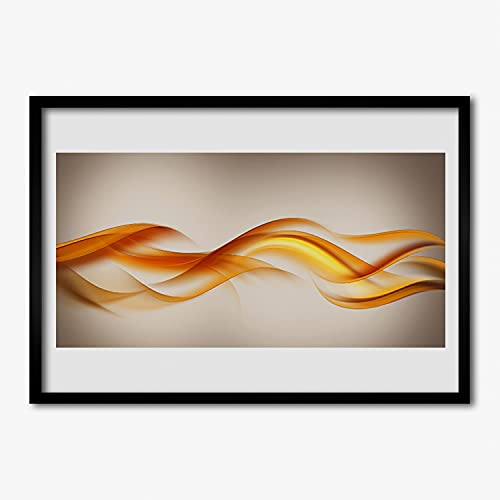 Affiche encadrée 70x50 cm pour masquer un mur vide avec un cadre mural salon moderne en MDF