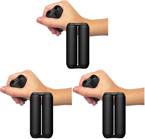 Image of ONO Roller - Handheld Fidget Toy for Adults | Help Relieve Stress, Anxiety, Tension | Promotes Focus, Clarity | Compact, Portable Design (Black, Junior Size - ABS Plastic) (Pack of 3)