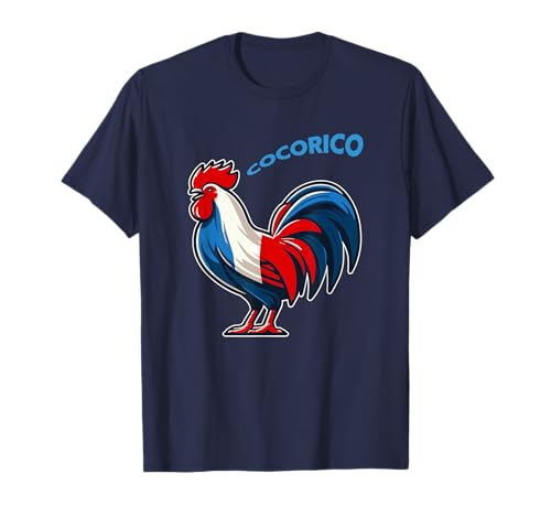 Drapeau France Tricolore Coq Bleu, Blanc et Rouge T-Shirt