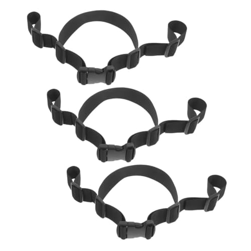 HAPINARY Adjustable Highchair Straps 3 Pack Black 38mm Wide Replacement Harness Belt for Baby Toddler Stroller Dining Chair