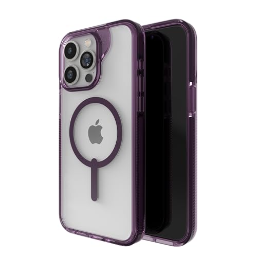 Image of ZAGG Santa Cruz Snap iPhone 15 Pro Max Case - MagSafe Phone Case, Drop Protection (13ft /4m), Durable Graphene, Anti-Yellowing, and Scratch-Resistant Phone Case, Purple
