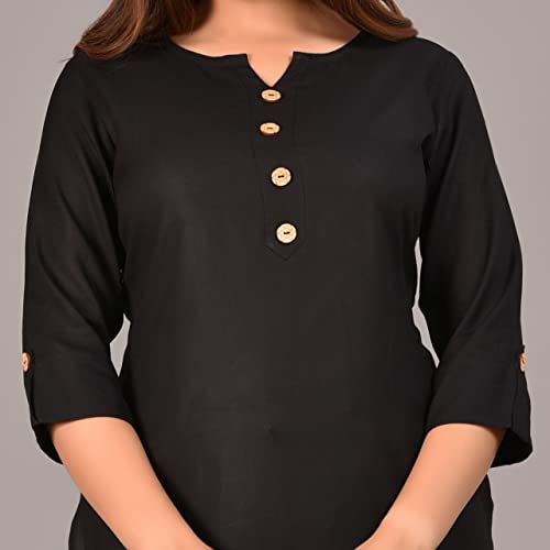 Image of Women's Rayon Straight Solid Casual Top /Kurta