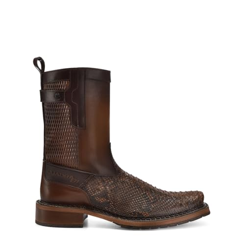Cuadra Men's Boot in Genuine Python Leather Honey 1J2VPH
