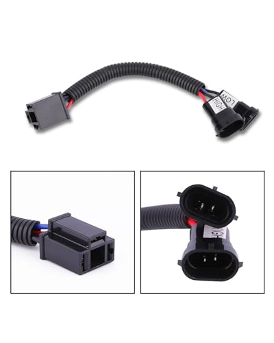 Image of BICYACO H4 to H9 /H11 Wire Harness Adapter Compatible with Motorcycle 2014 2015 2016 2017 2018 Street Glide Special Road King /Road King Special,H4 Splitter Harness for Dual Beam Headlights
