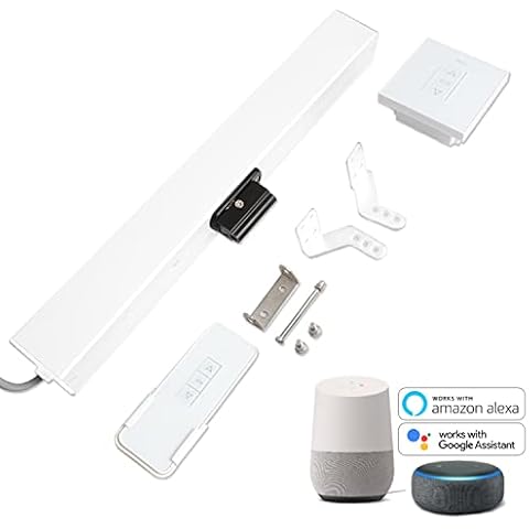 QUOYA Smart Electric Window Opener with WiFi Smart Wall Switch, Remote Control, App Control, Voice Control, Compatible with Alexa, Google, Siri. (20cm Stroke) Cover
