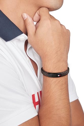 Tommy Hilfiger Jewelry Geflochtenes Lederarmband für Herren Braune Farbe - 2790661 – Ansicht 3
