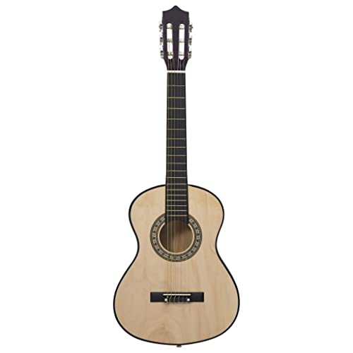 Wakects Guitare acoustique en bois exquise pour les voyageurs musiciens pour enfants - Les Beatles, Paul McCartney, John Lennon, RIngo Starr, George Harrison Wakects Guitare acoustique en bois exquise pour les voyageurs musiciens pour enfants