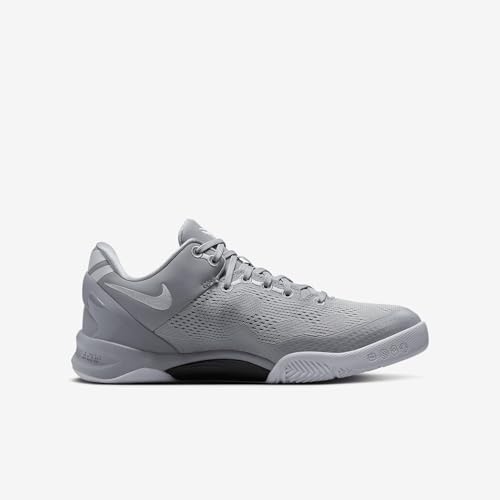 Kobe 8 Big Kids' Basketball Shoes (FN0266-003, Wolf Grey/Wolf Grey/White) Size 43