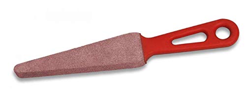 Piedra AFILAR con Mango DE PLASTICO Cocina Profesional Chef Profesional Acero al Carbono Inoxidable alemán Resistente a Las Manchas Albainox 21016 + Portabotellas de regalo