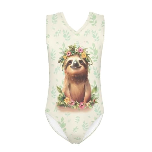 Image of Fashion Print One-Piece Swimsuits for Girls,Soft Stretchy One Piece Bathing Suit Quick Dry Beach Swimwear 5-14 Years