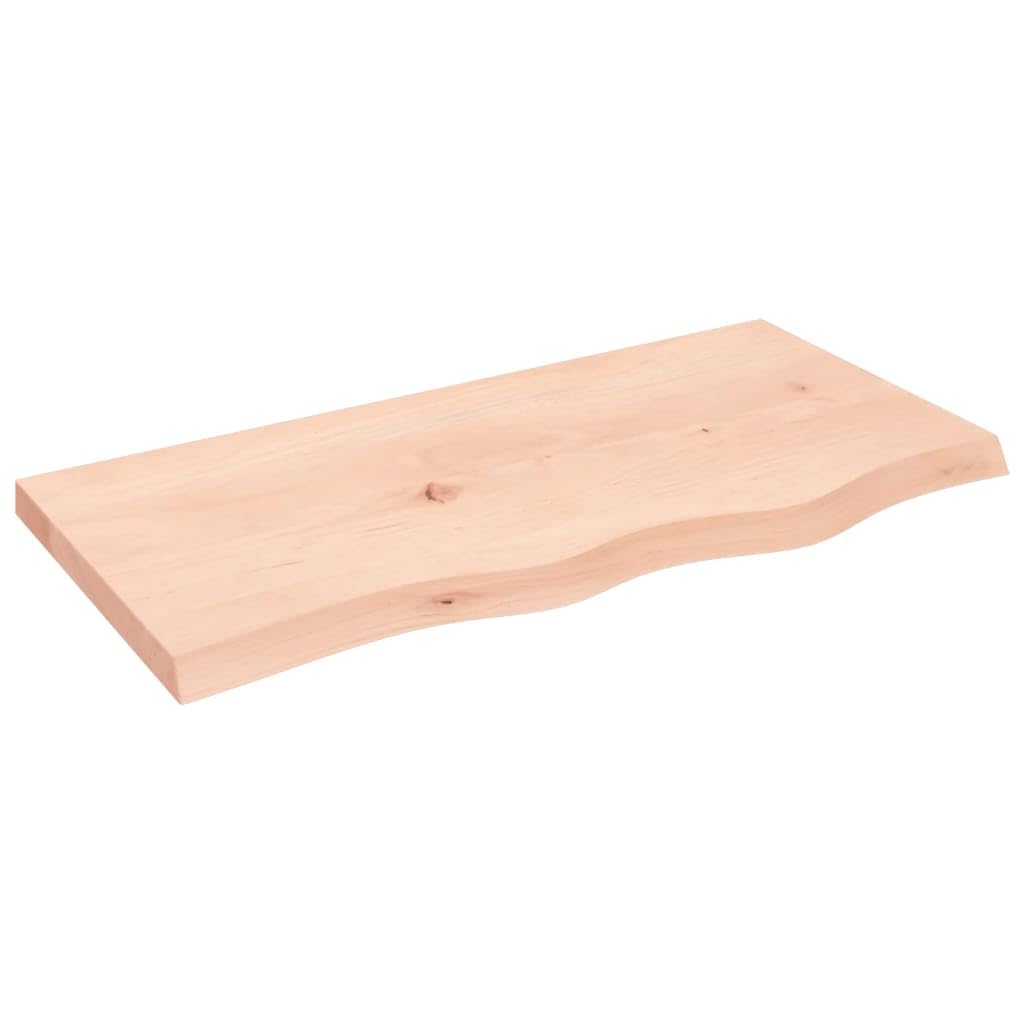 Gecheer Estantes de Pared,Estanterías Flotantes,Estante de Pared Madera,Estante de Pared Flotante,Baldas flotantes,Estantes Decorativos de Roble sin Tratar 80x40x4 cm, Estilo Retro