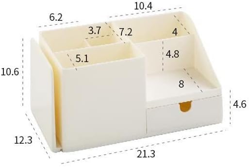 Portapenne multifunzionale per scrivania da ufficio, elegante scrivania per penne, penne e oggetti vari, 21,3 cm x 12,3 cm, soluzione salvaspazio