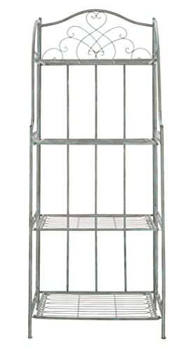 SAFAVIEH Amaris Dark Green Wrought Iron Rack