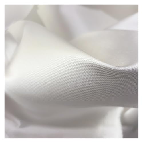 Tissu satin blanc ivoire rigide pour matériel couture et loisirs créatifs