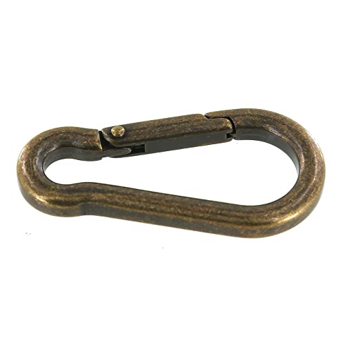 Buckleguy.com B9757 Antique Brass, Carabiner, Solid Brass-Ll #TOP1