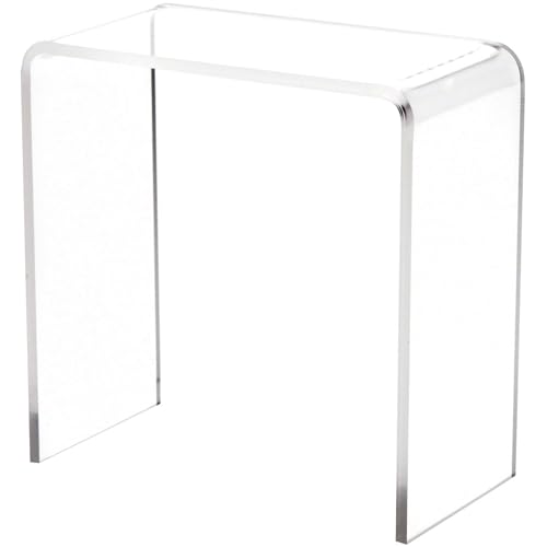 Plymor 4" x 4" x 2" Clear Acrylic Vertical Rectangular Display Riser