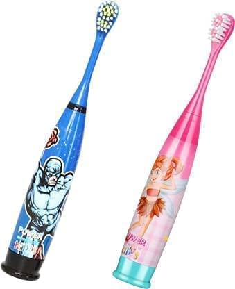 JAPSI Baby Cartoon Printed Extra Soft Electric Battery Powered Toothbrush |Non Toxic|Includes 1 Sensitive Brush Heads Electric Toothbrush : Age 3+ (Girls-Pink), 1 Piece - Image 7 thumbnail